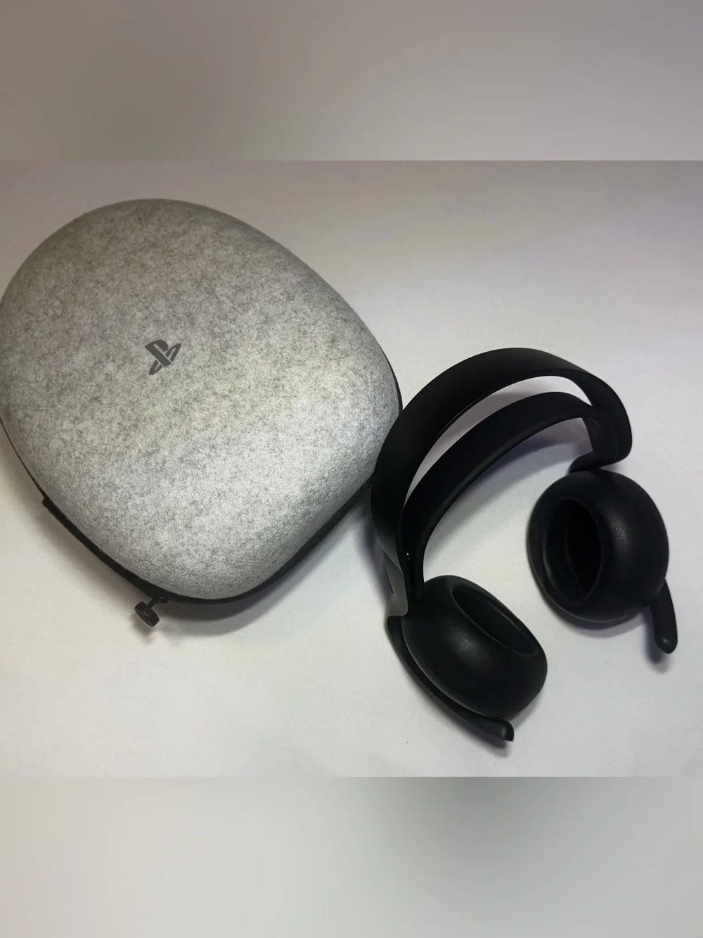PS5 Pulse Elite Headset Black + Case + Cable | Works Great
